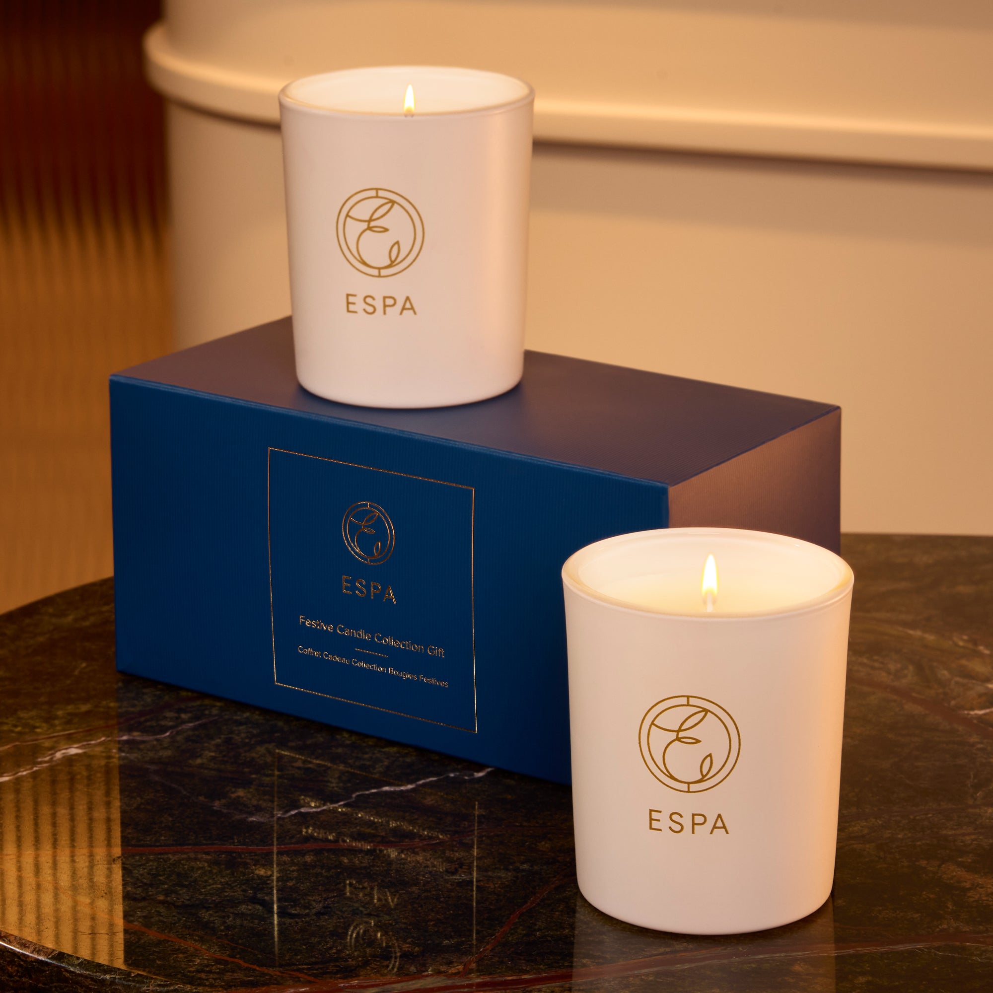 ESPA šventinio žiemos aromato žvakių rinkinys