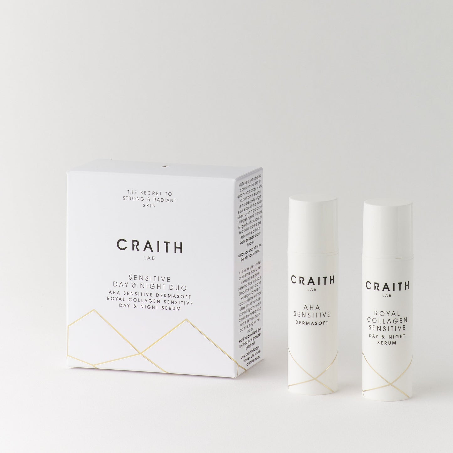 DOVANA | CRAITH DUO AHA Sensitive Royal Collagen rinkinys, 2x10ml