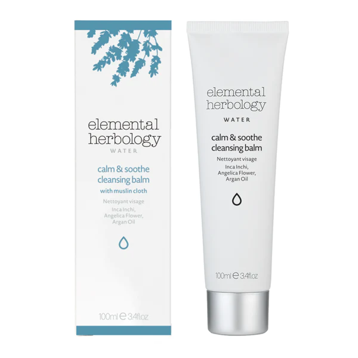 ELEMENTAL HERBOLOGY Calm & Soothe valomasis veido balzamas, 100 ml