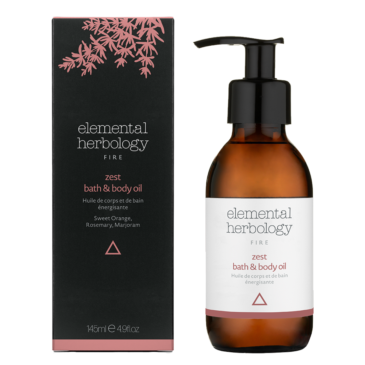 ELEMENTAL HERBOLOGY energizuojantis vonios ir kūno aliejus, 145 ml