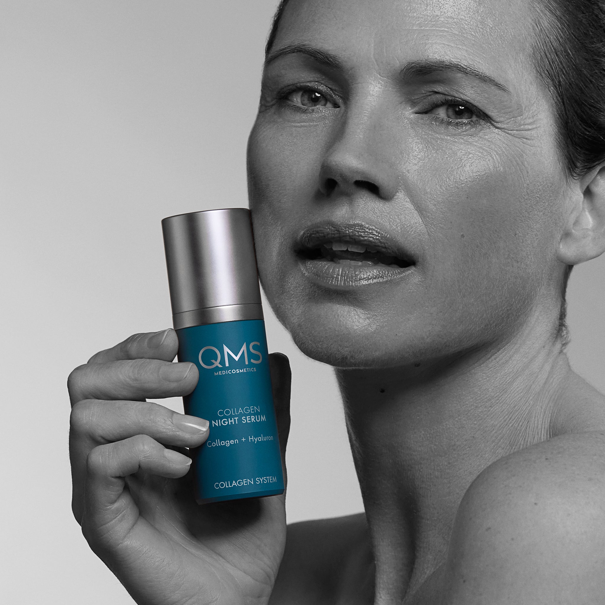 QMS Collagen Night veido serumas, 30 ml