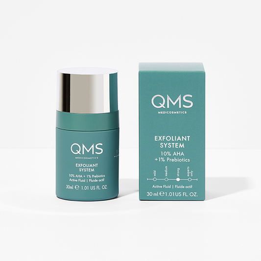 QMS 10% AHA Active veido fluidas-šveitiklis, 30 ml