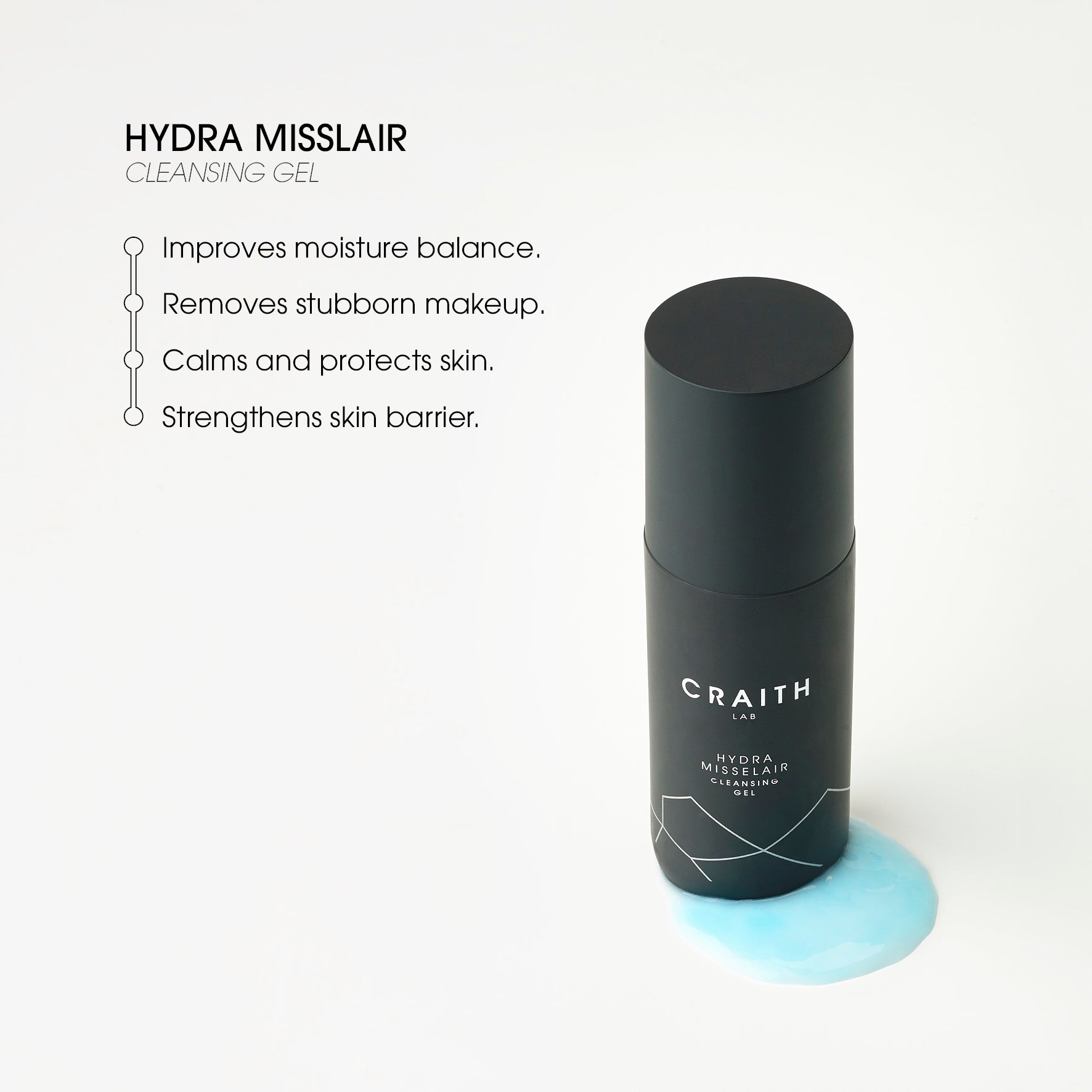 CRAITH Hydra Misselair valomasis veido gelis, 200ml