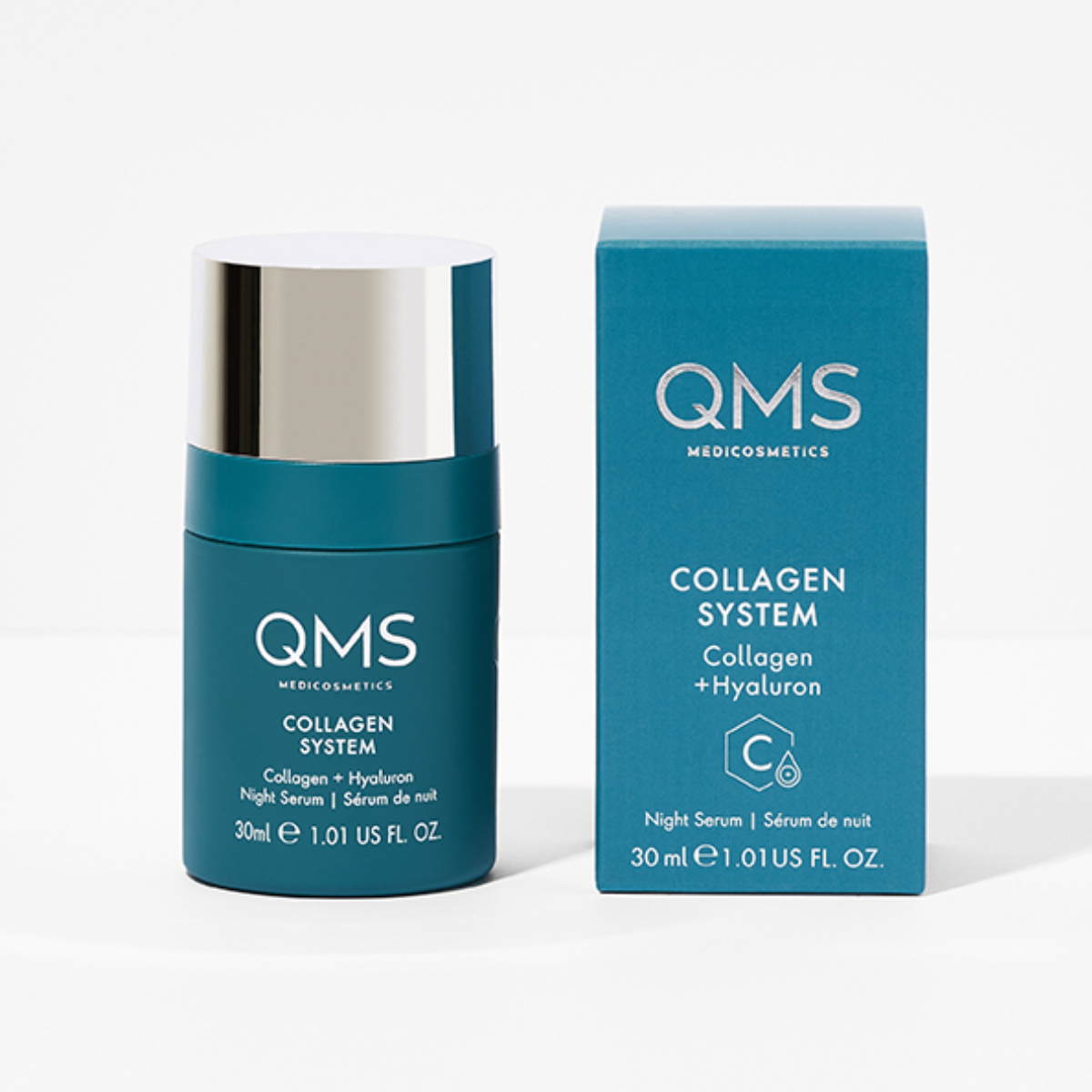 QMS Collagen Night veido serumas, 30 ml