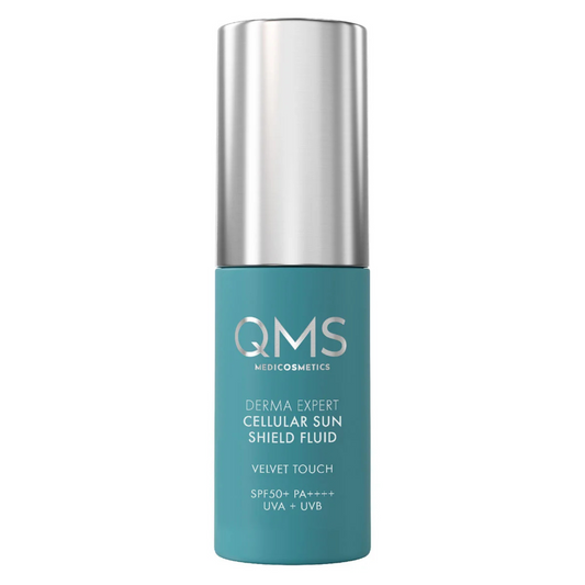 QMS Derma Expert Cellular Sun Shield Velvet Touch SPF50 veido kremas, 10ml (discover size)