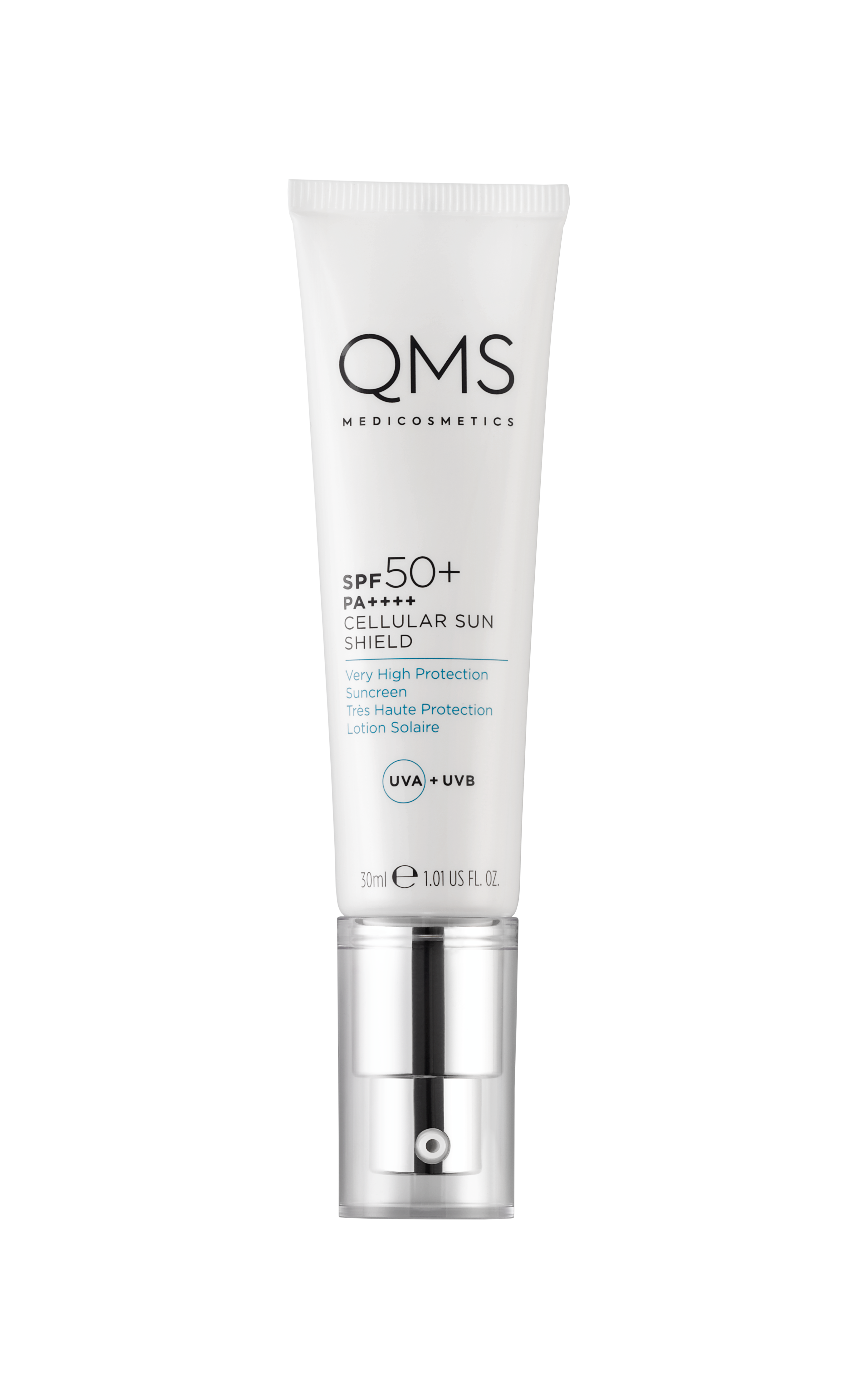 QMS Cellular Sun Shield SPF50 PA++++ veido kremas, 30 ml
