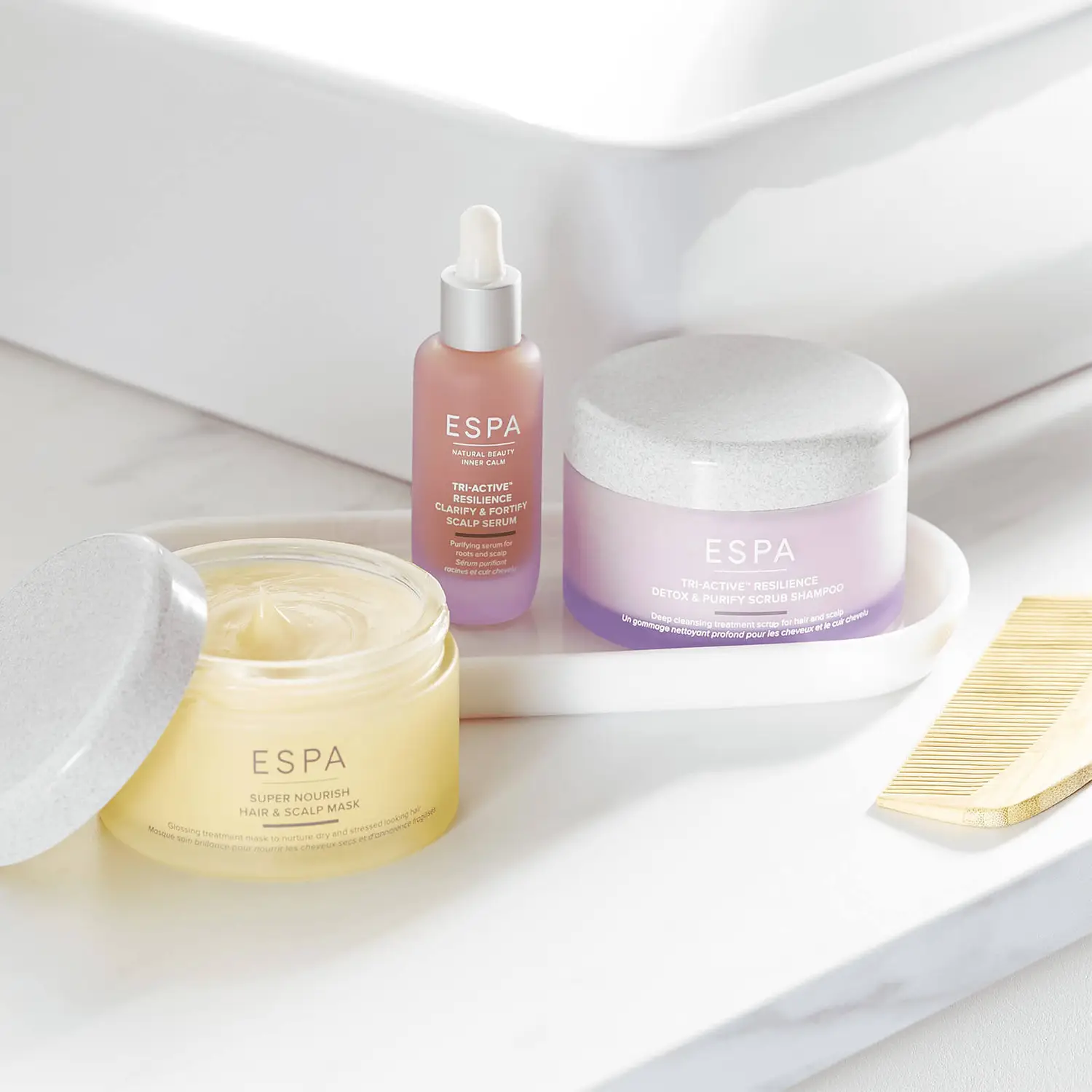 ESPA Tri-Active™ Resilience Detox & Purify šveičiamasis šampūnas, 190 ml