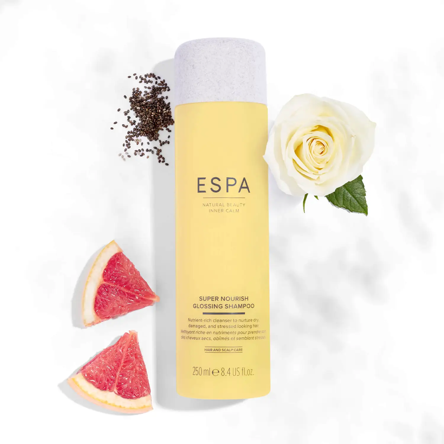 ESPA Super Nourish Glossing šampūnas, 250 ml