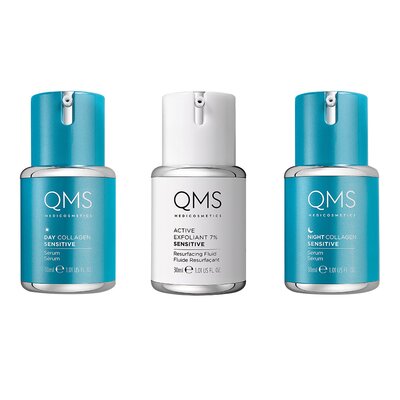QMS Collagen System Sensitive 3-Step Routine Set 3 x 30 ml